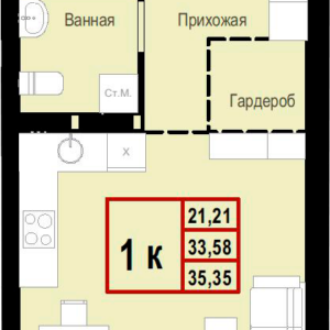 жк (Параллель2) Квартира№3